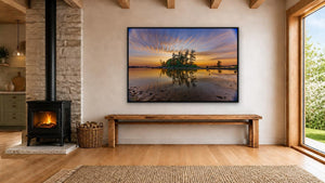 Beausoleil Island by Tatiana Campbell, 60 x 40 in, black float frame