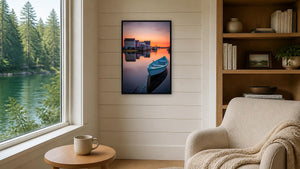 Morning Magic by Lisa Robertson, 24 x 36 in, black float frame