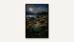 Burning Off the Early Morning Fog by Robert A. Metcalfe, black float frame [fin:float:Black]