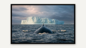 Breathtaking Encounter by Jim Neale, black float frame [fin:float:Black]
