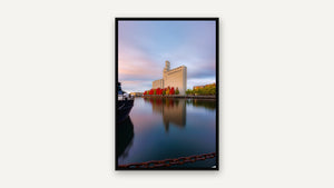 Canada Malting, Fall by Tatiana Campbell, black float frame [fin:float:Black]