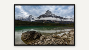 Chephren Mist by Harry Collins, black float frame [fin:float:Black]
