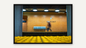 A Moment Between Destinations by Marni Appel, black float frame [fin:float:Black]