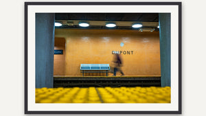 A Moment Between Destinations by Marni Appel, black picture frame [fin:paper:Black]