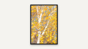 Golden Layers by Lisa Robertson, black float frame [fin:float:Black]