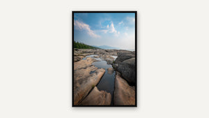 Lake Superior Coast by Robert A. Metcalfe, black float frame [fin:float:Black]