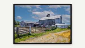 Lakeshore rd. farm by Scott Farquharson, black float frame [fin:float:Black]