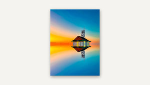 Leuty, Blue and Gold by Tatiana Campbell, print only [fin:none]