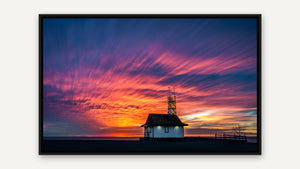 The Magic of Sunrise by Marni Appel, black float frame [fin:float:Black]