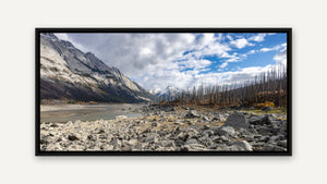 Medicine Lake by Christy Grinton, black float frame [fin:float:Black]