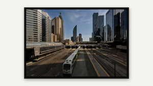 Where the city begins by Martin Elliott, black float frame [fin:float:Black]