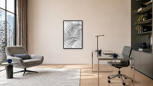 Fern Study by Lisa Robertson, 24 x 36 in, black float frame