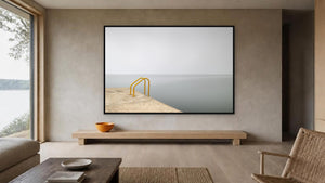 Infinity Steps by Rick Bogacz, 60 x 40 in, black float frame