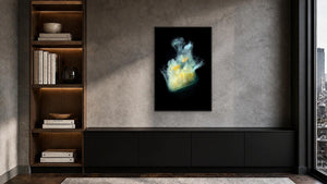 Jellyfish Tangle by Gary Burns, 24 x 36 in, black float frame