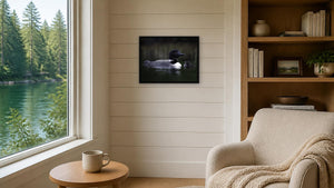 Safe Passage by Missy Mandel, 26 x 20 in, black float frame