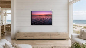 Tofino Sunset by Christy Grinton, 36 x 24 in, black float frame