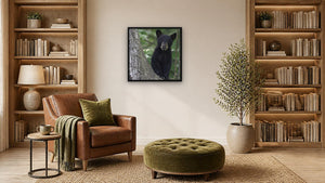 Tree Base by Missy Mandel, 24 x 24 in, black float frame
