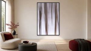 Winter Veil by Lisa Robertson, 40 x 60 in, black float frame